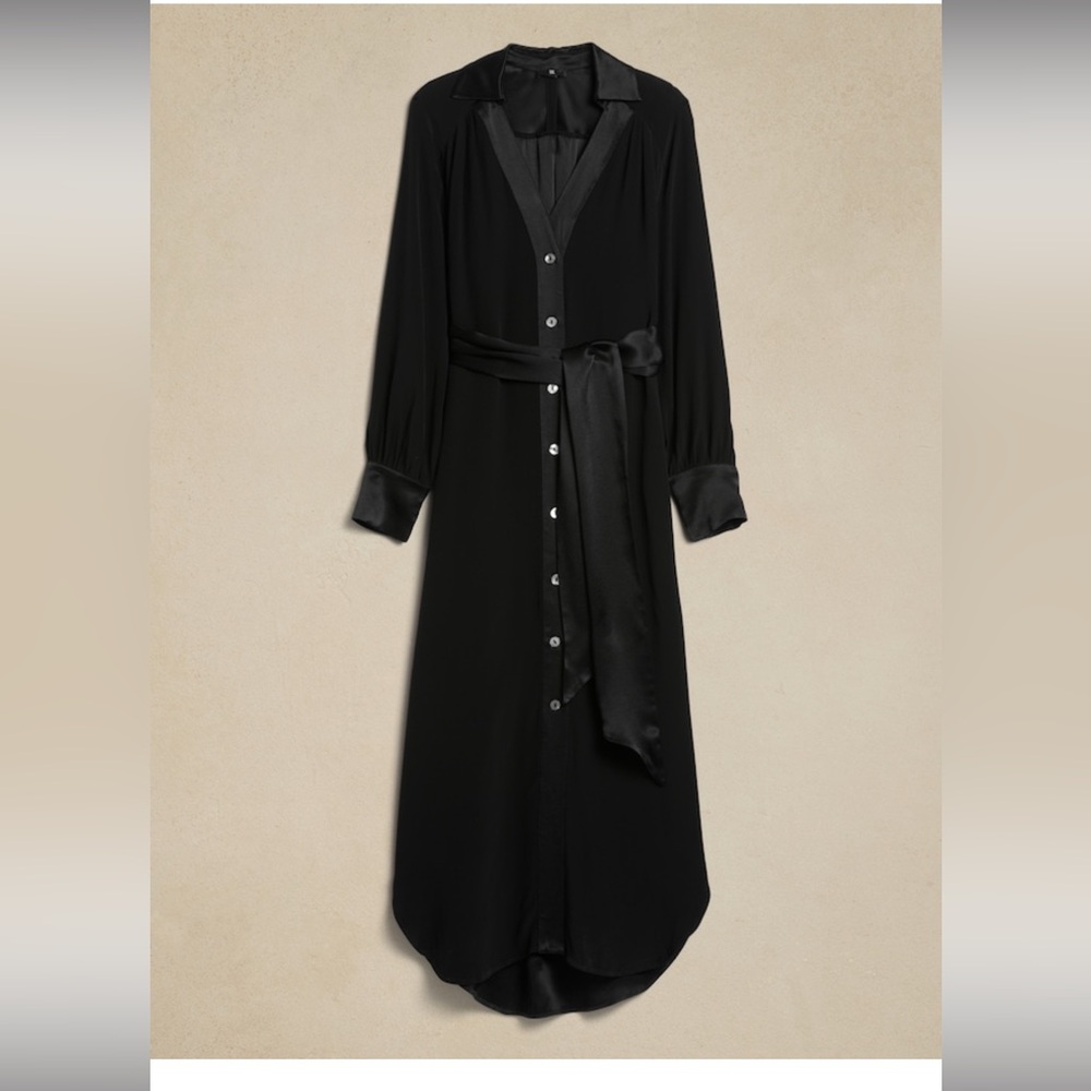 Banana Republic tuxedo shirt dress size large